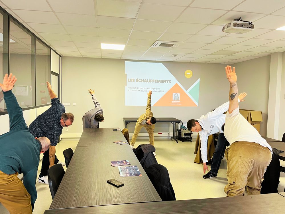 Atelier échauffements en entreprise — Groupe VSF